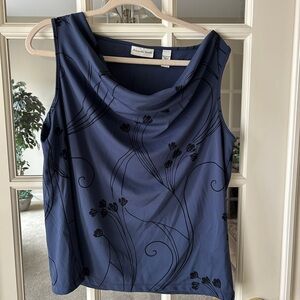 Amanda Smith Blue Sleeveless Top